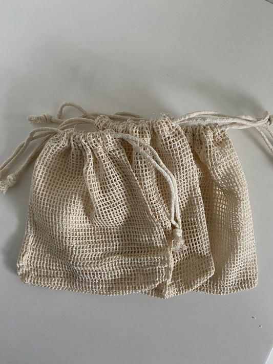 Mesh Soap Bag (Ivory)