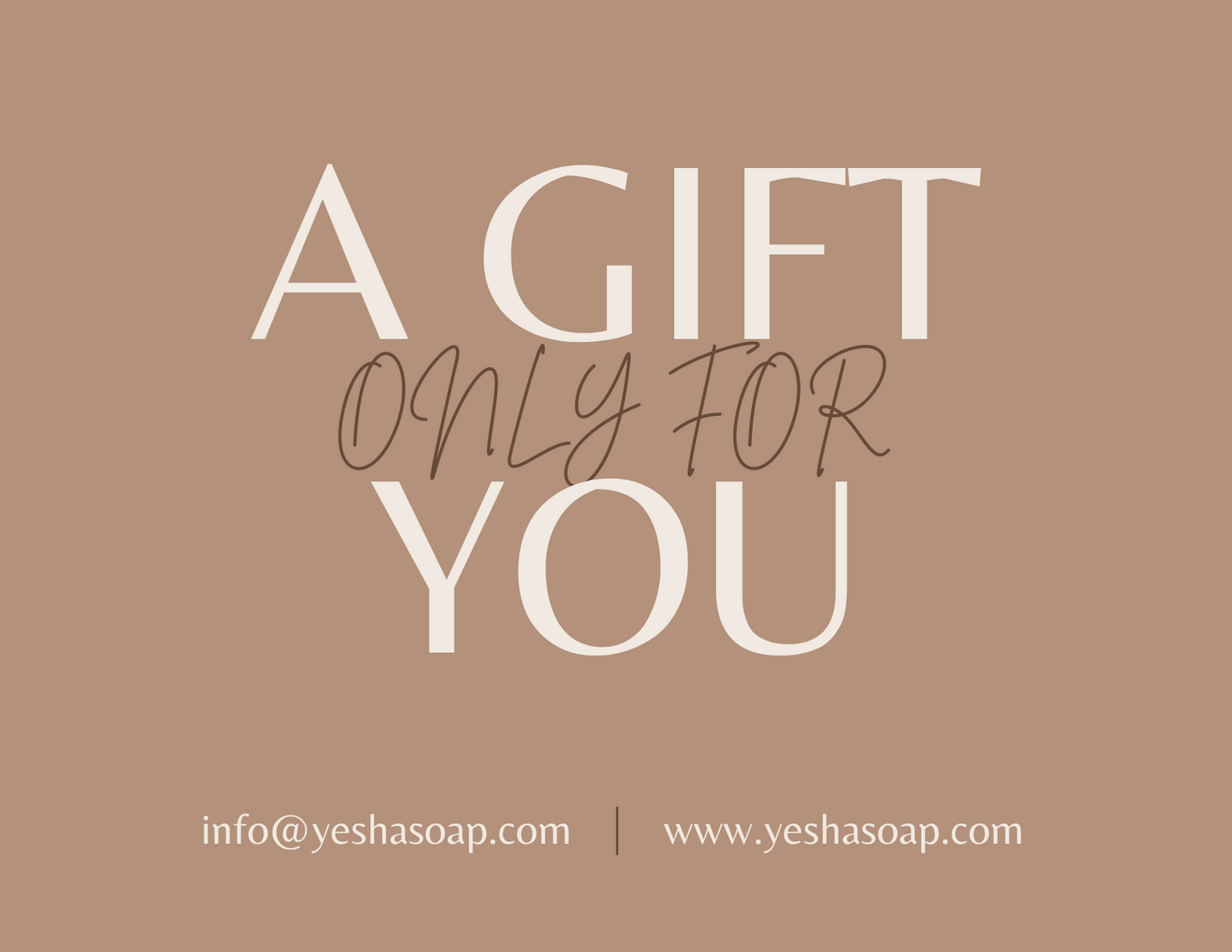 Yesha Soap Physical Gift Card