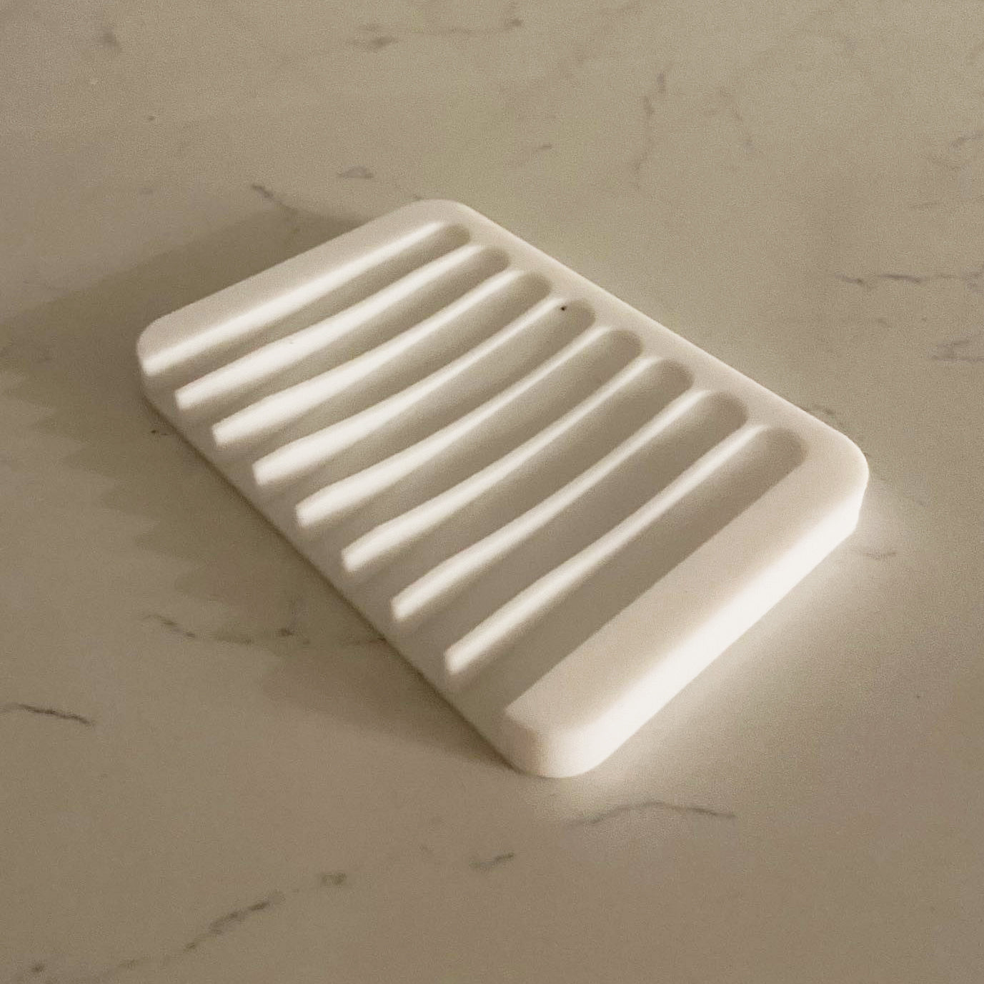 Silicone Soap Dish (White or Gray)
